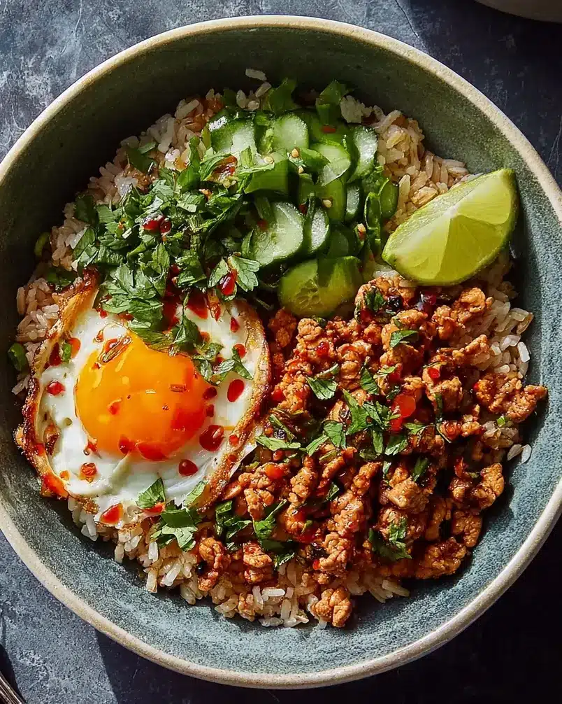 Quick Gochujang Pork & Rice Bowls