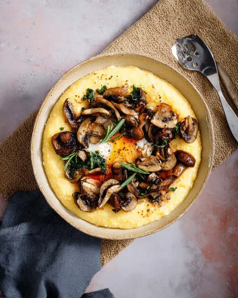 Creamy Polenta With Mushrooms 3 Cooking process image