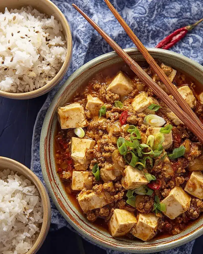 Turkey Ma Po Tofu 2 Cooking process image