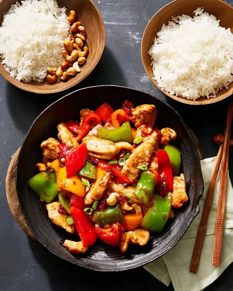 Kung Pao Chicken with Bell Peppers