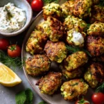 Greek Zucchini Tots (Mini Fritters)