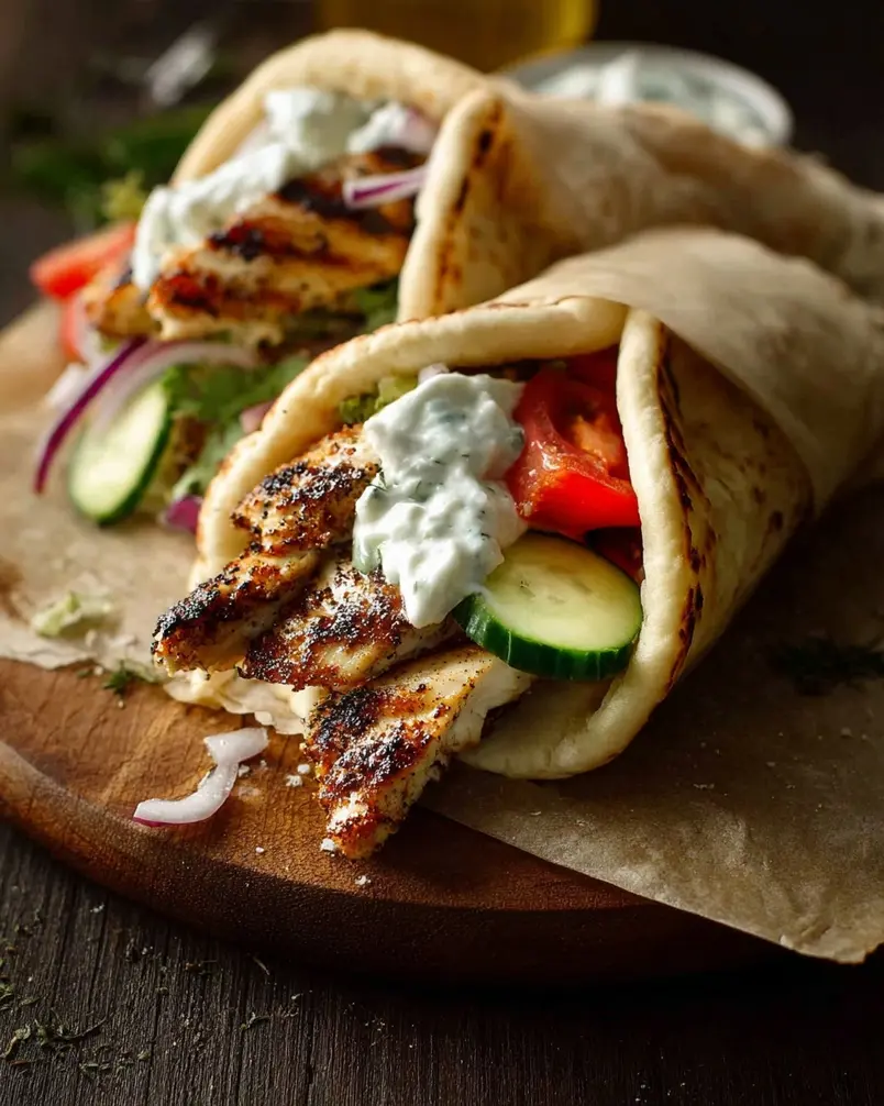 Greek Chicken Gyros recipe